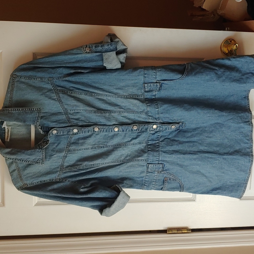 Jeanology denim mini dress/tunic.  Hard to find!  Size 16!
